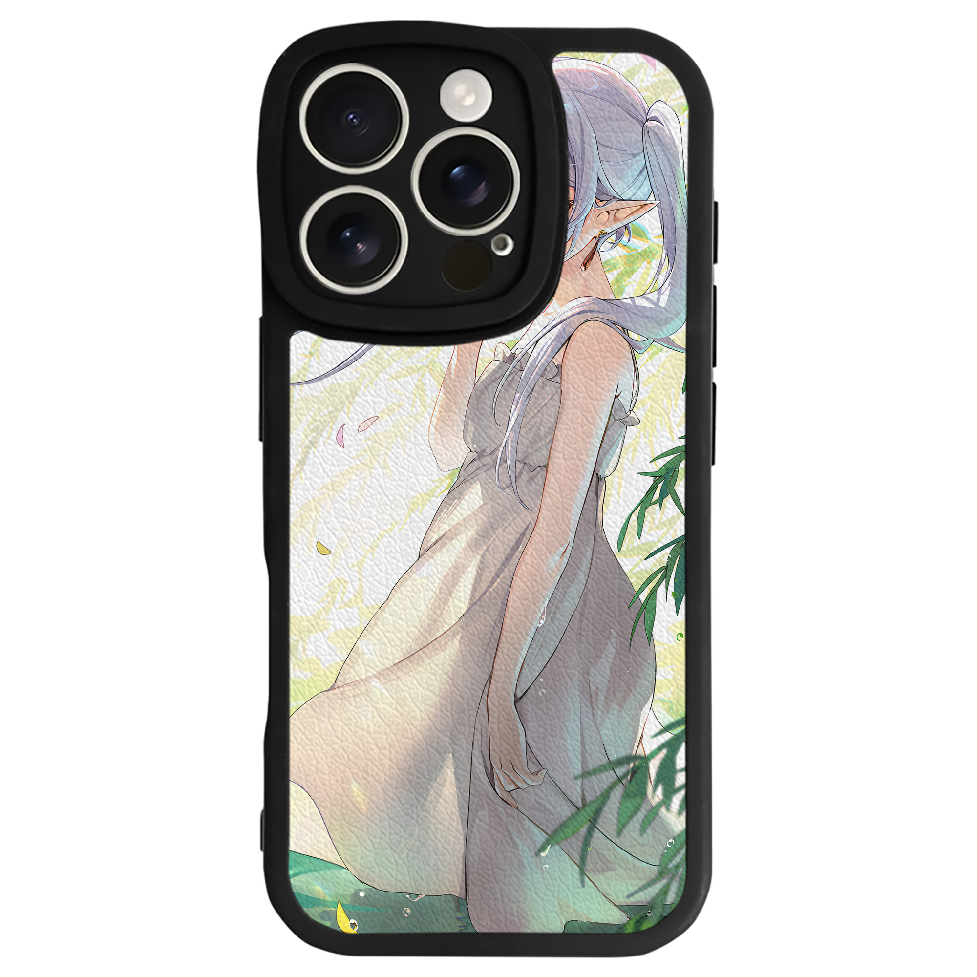 （画像用） 葬送のフリーレン Frieren 【iPhone 16シリーズ対応】シリコンスマホケース（レザー調） 材質：シリコン